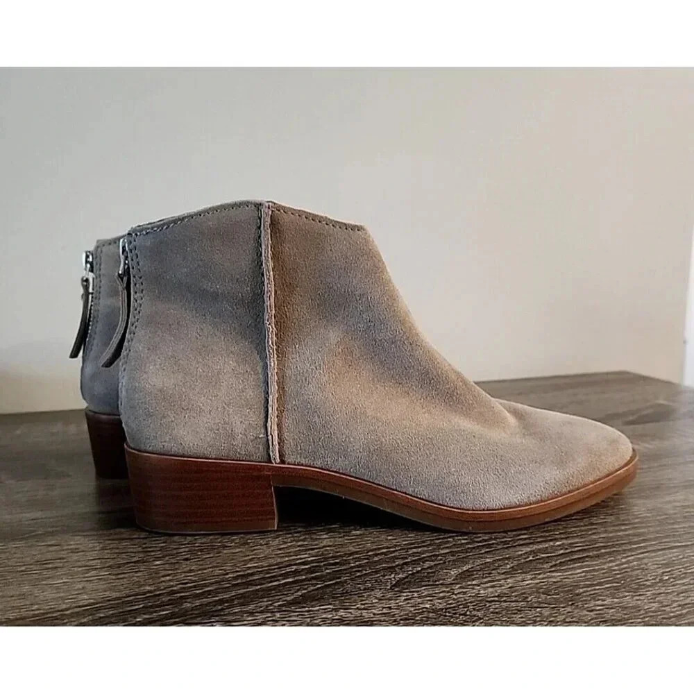 Dolce Vita Women’s Trena Suede Booties Taupe Tan Sz 8.5 $120